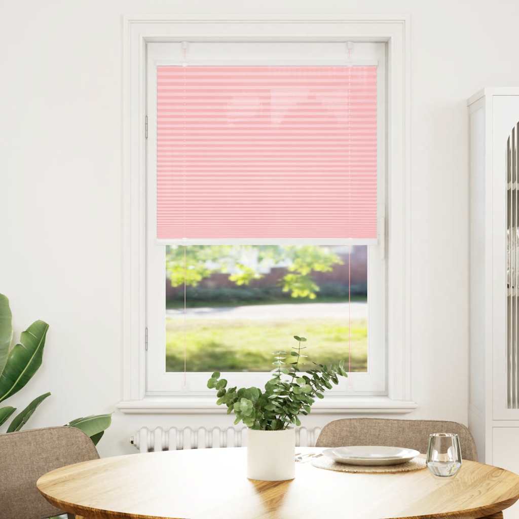 Plisségardin Lyserød 70x100 cm Stofbredde 69,4 cm Polyester