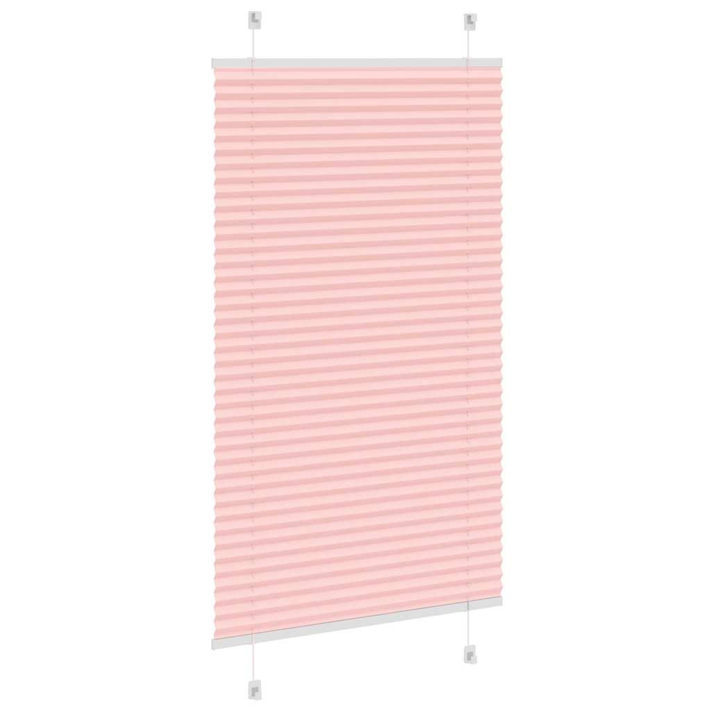 Plisségardin Lyserød 80x100 cm Stofbredde 79,4 cm Polyester