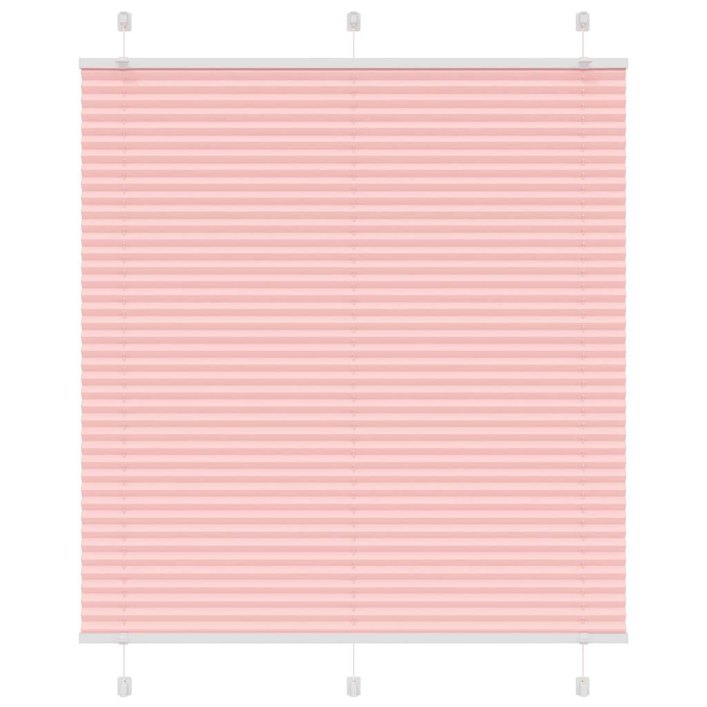 Plisségardin Lyserød 120x100 cm Stofbredde 119,4 cm Polyester