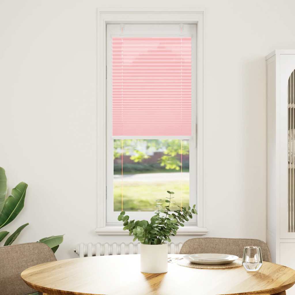Plisségardin Lyserød 40x150 cm Stofbredde 39,4 cm Polyester