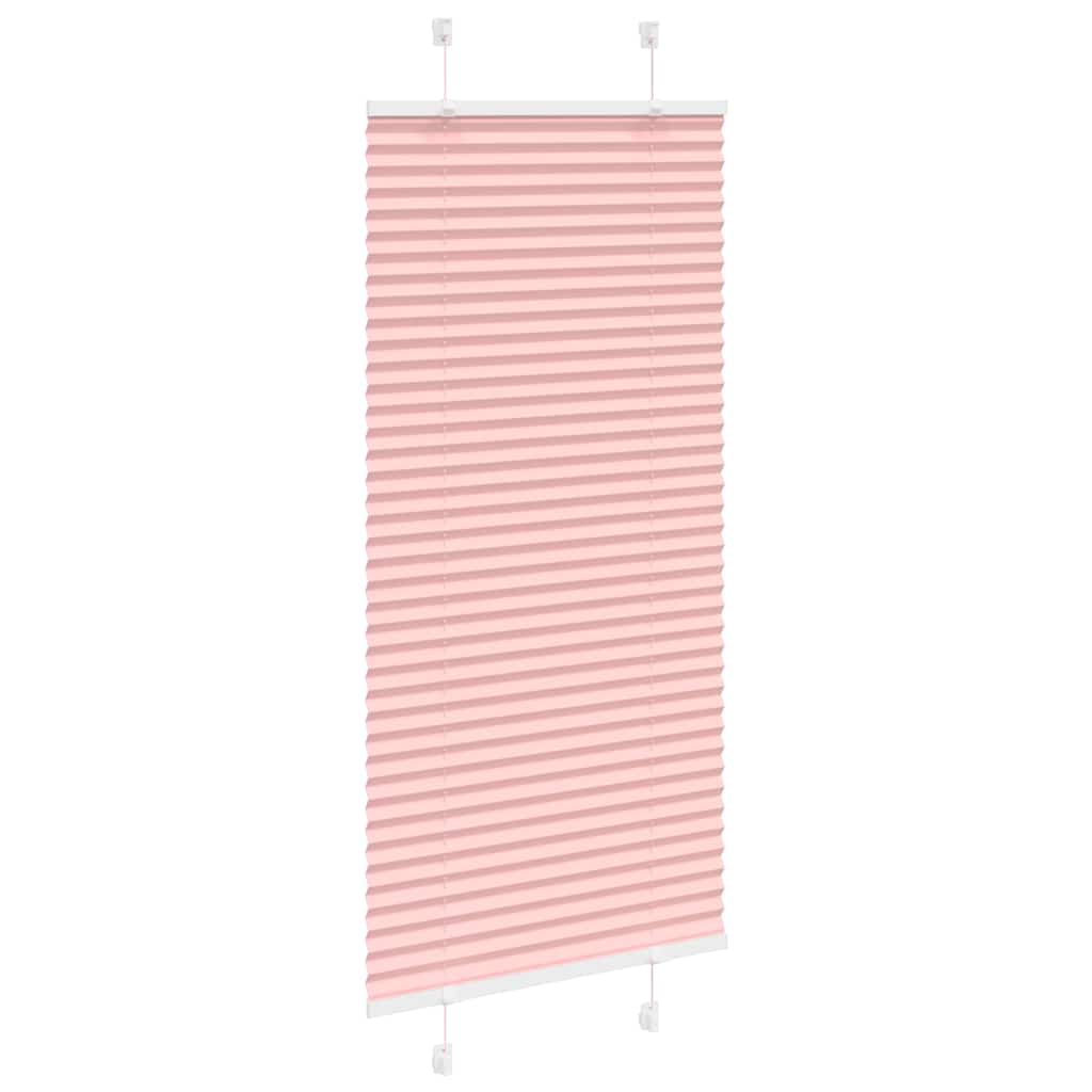 Plisségardin Lyserød 55x150 cm Stofbredde 54,4 cm Polyester