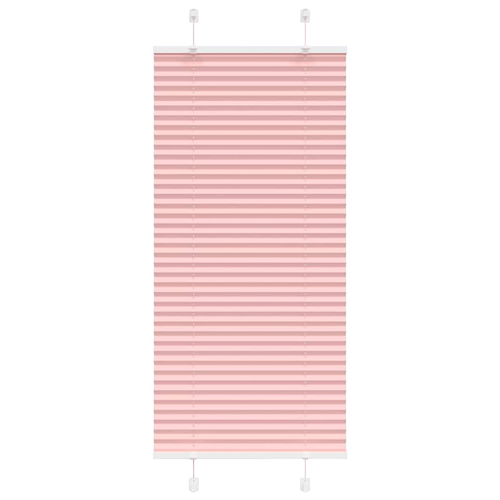Plisségardin Lyserød 60x150 cm Stofbredde 59,4 cm Polyester