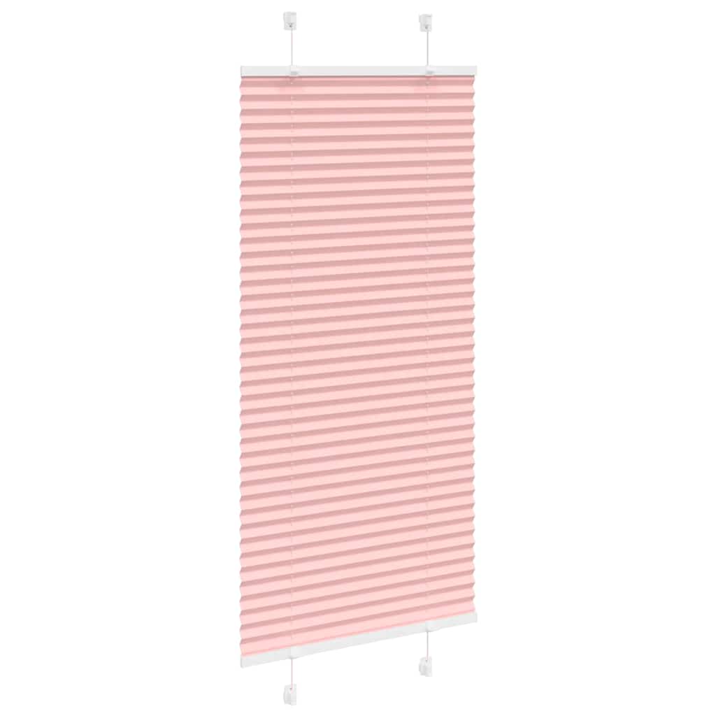 Plisségardin Lyserød 60x150 cm Stofbredde 59,4 cm Polyester