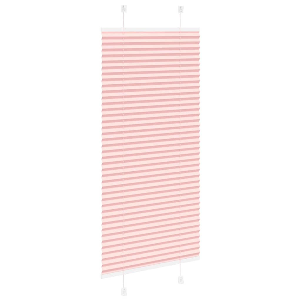 Plisségardin Lyserød 65x150 cm Stofbredde 64,4 cm Polyester