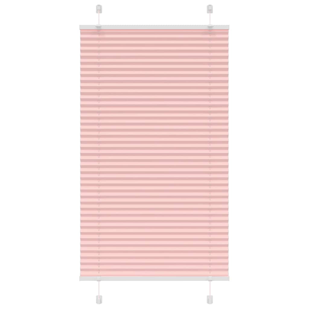 Plisségardin Lyserød 80x150 cm Stofbredde 79,4 cm Polyester