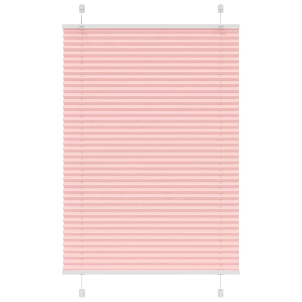 Plisségardin Lyserød 90x150 cm Stofbredde 89,4 cm Polyester