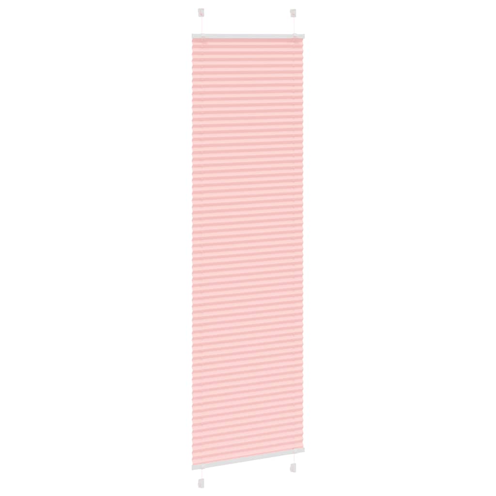 Plisségardin Lyserød 55x200 cm Stofbredde 54,4 cm Polyester