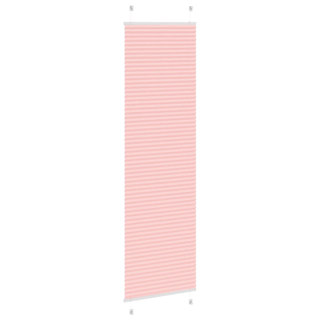 Plisségardin Lyserød 55x200 cm Stofbredde 54,4 cm Polyester