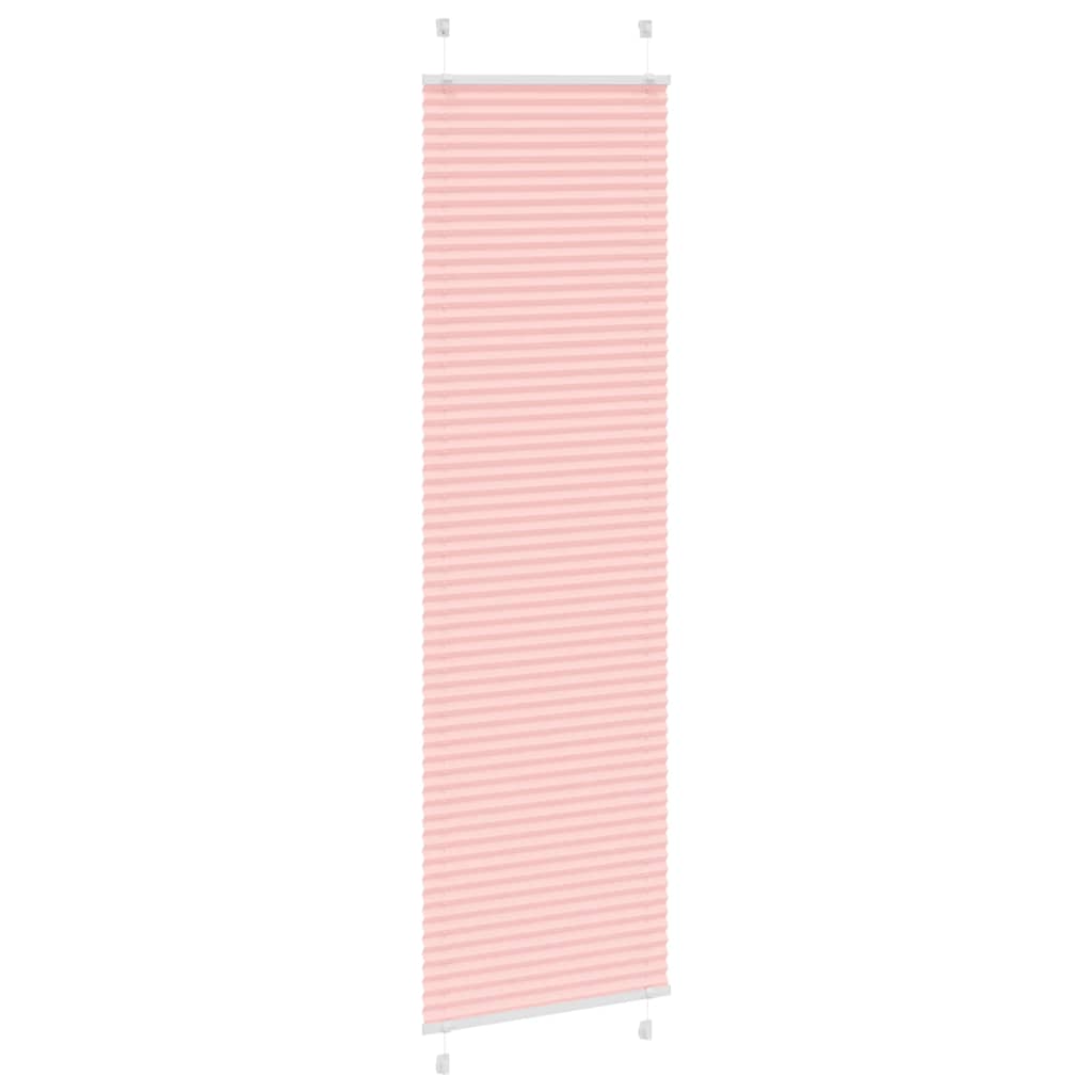 Plisségardin Lyserød 60x200 cm Stofbredde 59,4 cm Polyester