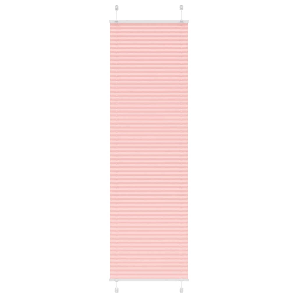 Plisségardin Lyserød 65x200 cm Stofbredde 64,4 cm Polyester