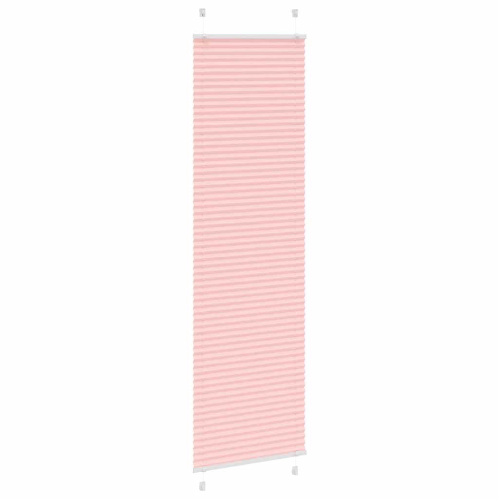 Plisségardin Lyserød 65x200 cm Stofbredde 64,4 cm Polyester