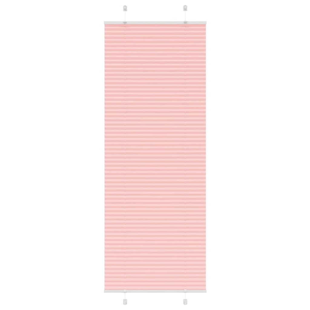 Plisségardin Lyserød 70x200 cm Stofbredde 69,4 cm Polyester