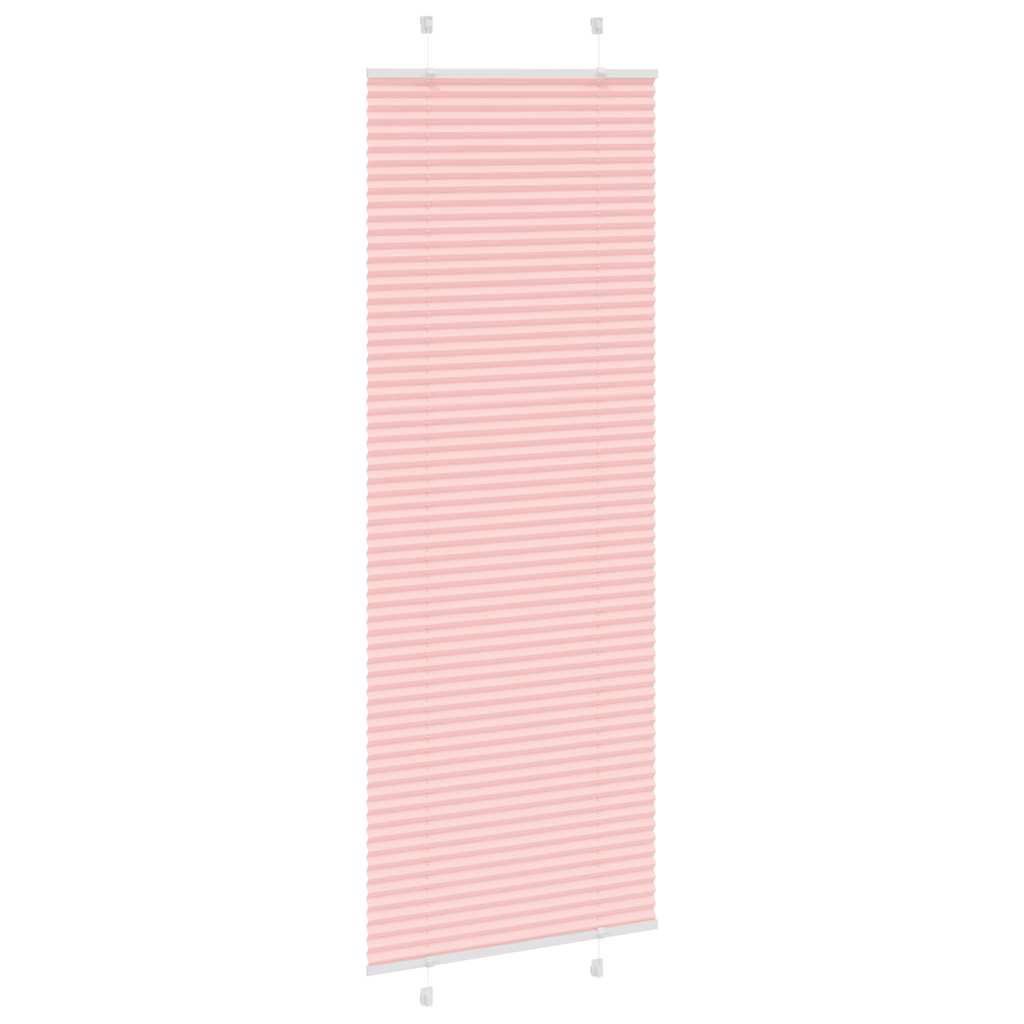 Plisségardin Lyserød 70x200 cm Stofbredde 69,4 cm Polyester