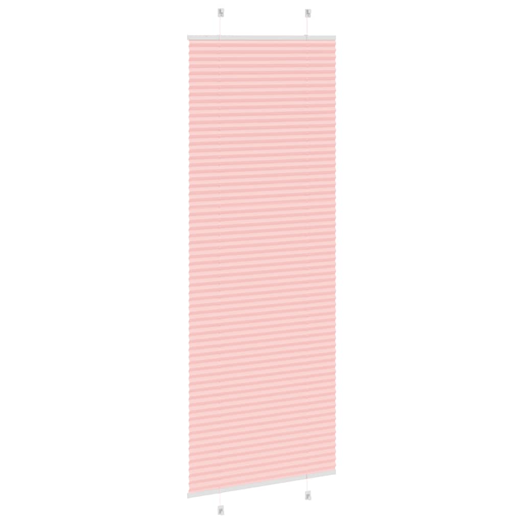 Plisségardin Lyserød 70x200 cm Stofbredde 69,4 cm Polyester