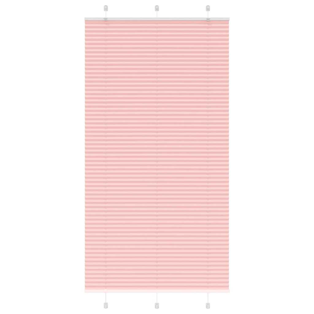 Plisségardin Lyserød 110x200 cm Stofbredde 109,4 cm Polyester