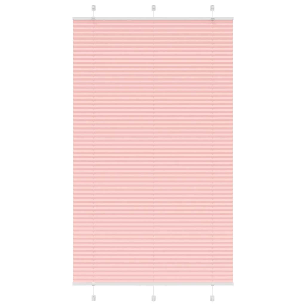 Plisségardin Lyserød 120x200 cm Stofbredde 119,4 cm Polyester