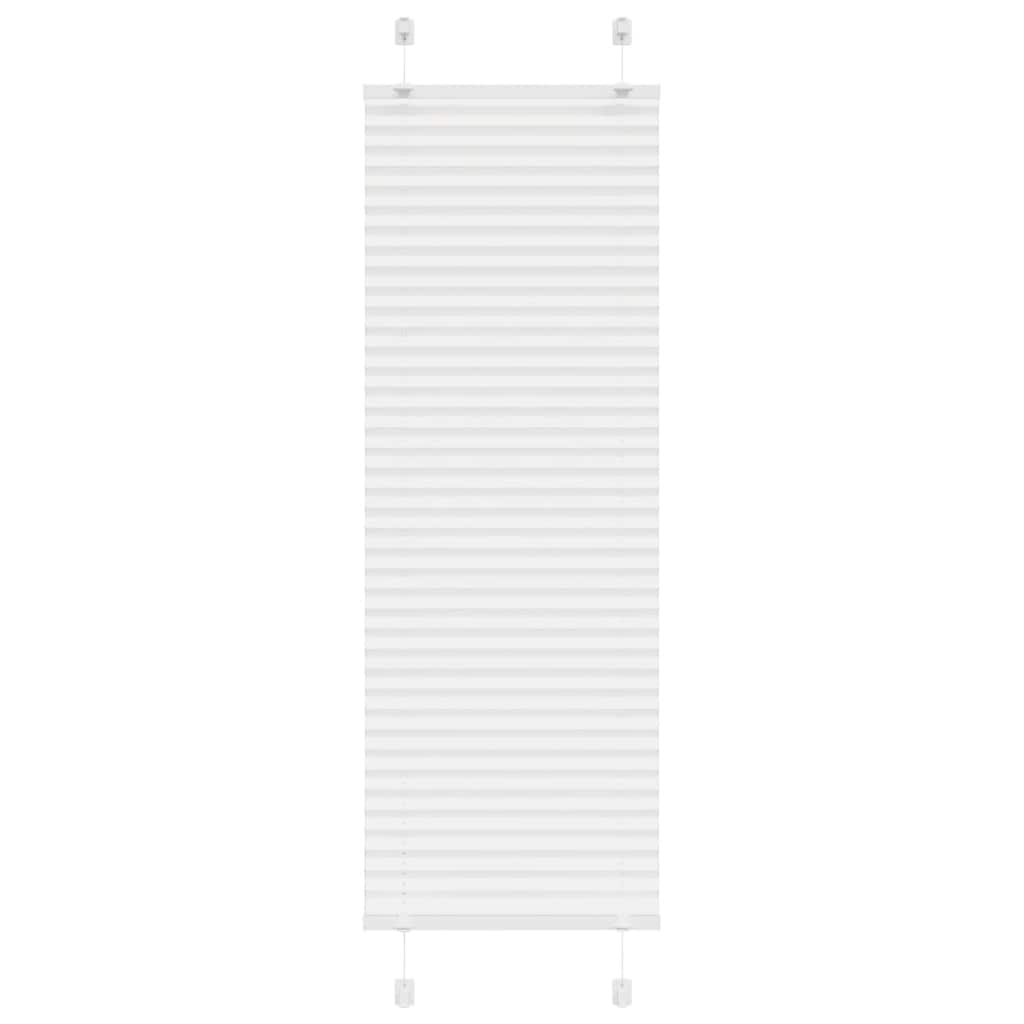 Plisségardin Hvid 40x100 cm Stofbredde 39,4 cm Polyester