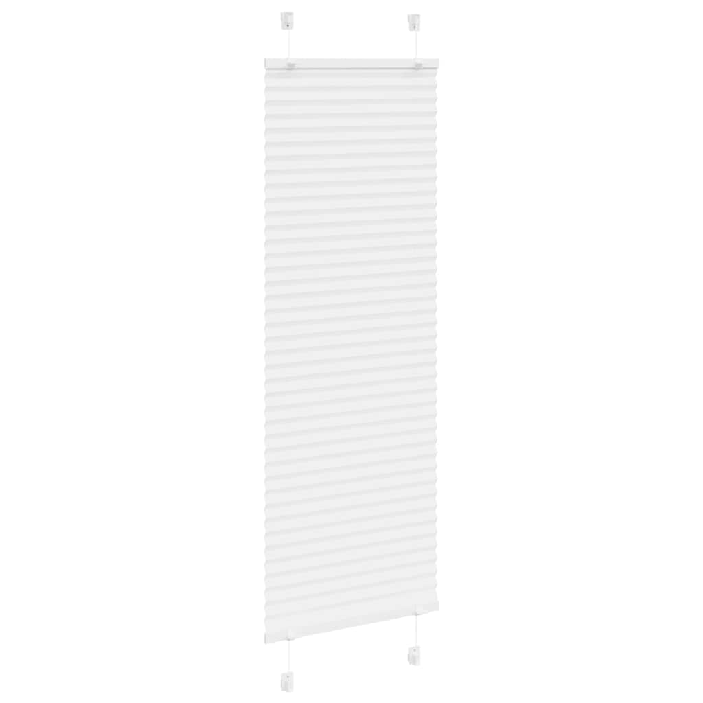 Plisségardin Hvid 40x100 cm Stofbredde 39,4 cm Polyester