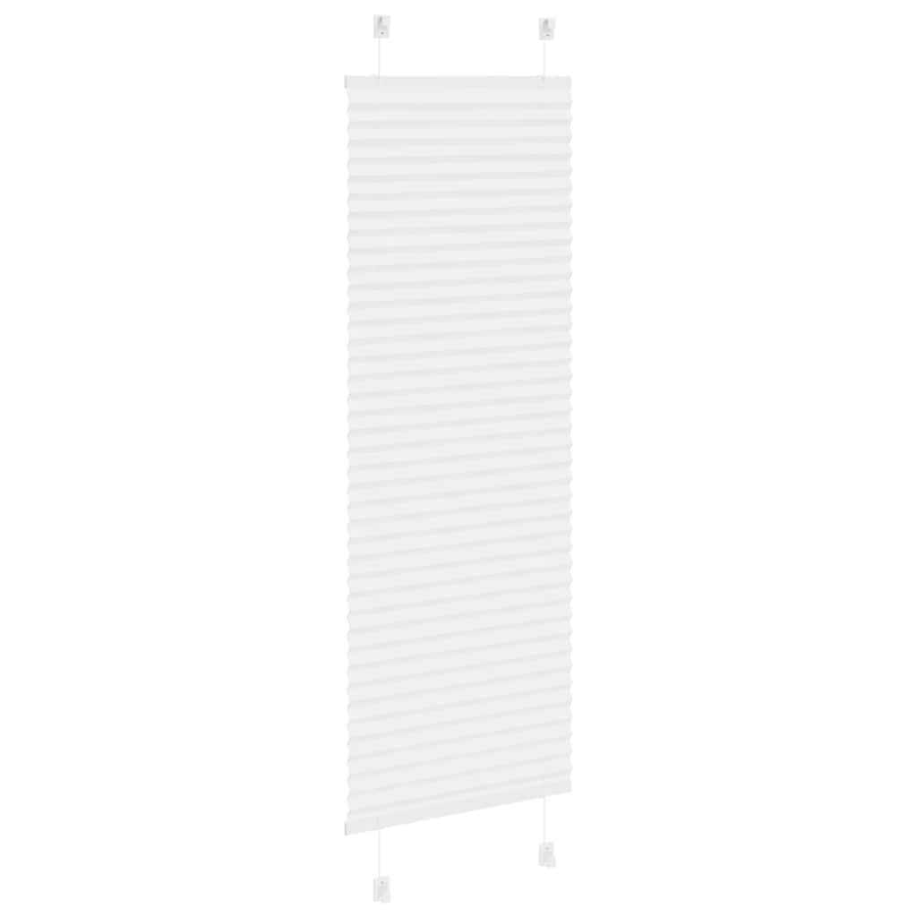 Plisségardin Hvid 40x100 cm Stofbredde 39,4 cm Polyester