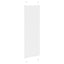Plisségardin Hvid 45x100 cm Stofbredde 44,4 cm Polyester
