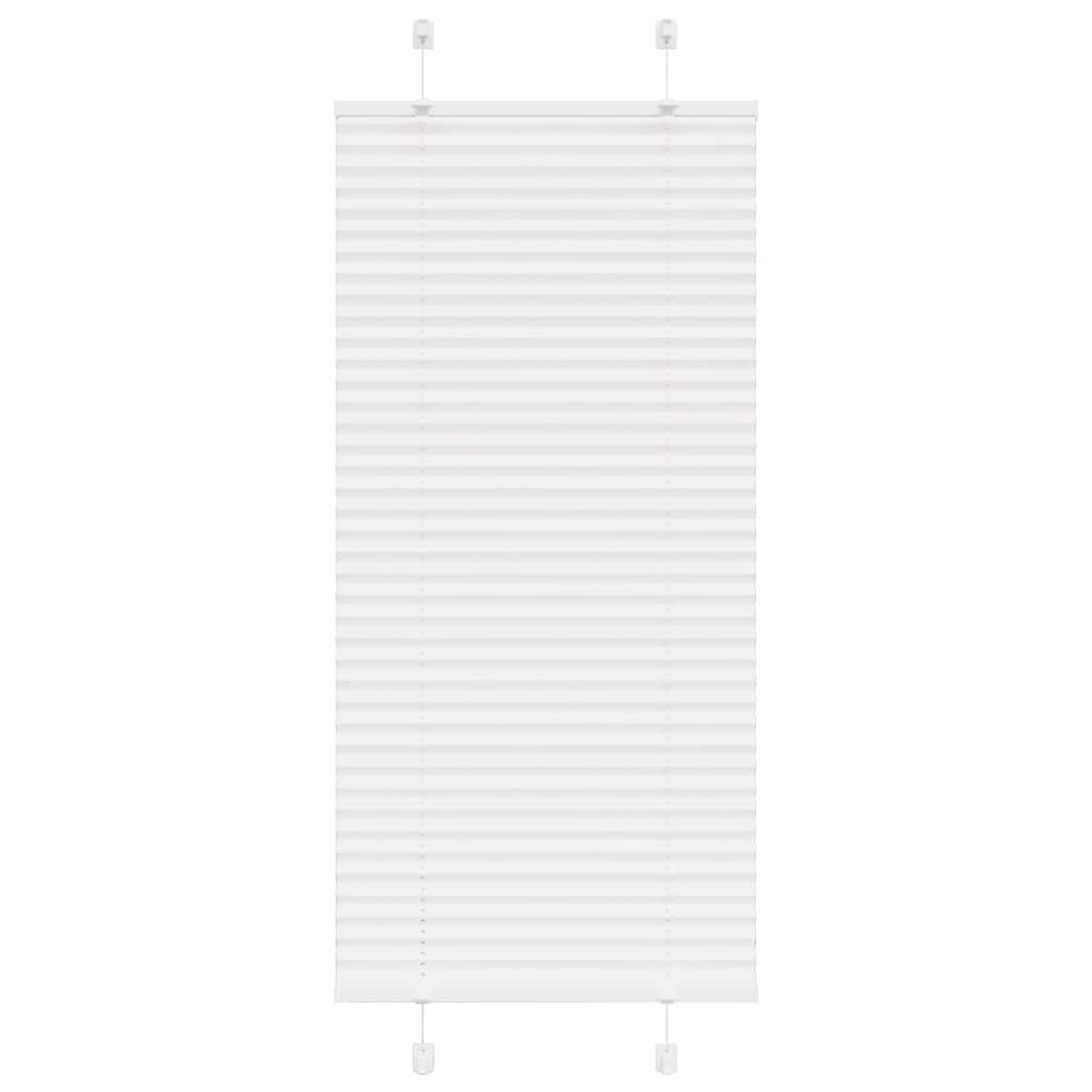 Plisségardin Hvid 55x100 cm Stofbredde 54,4 cm Polyester