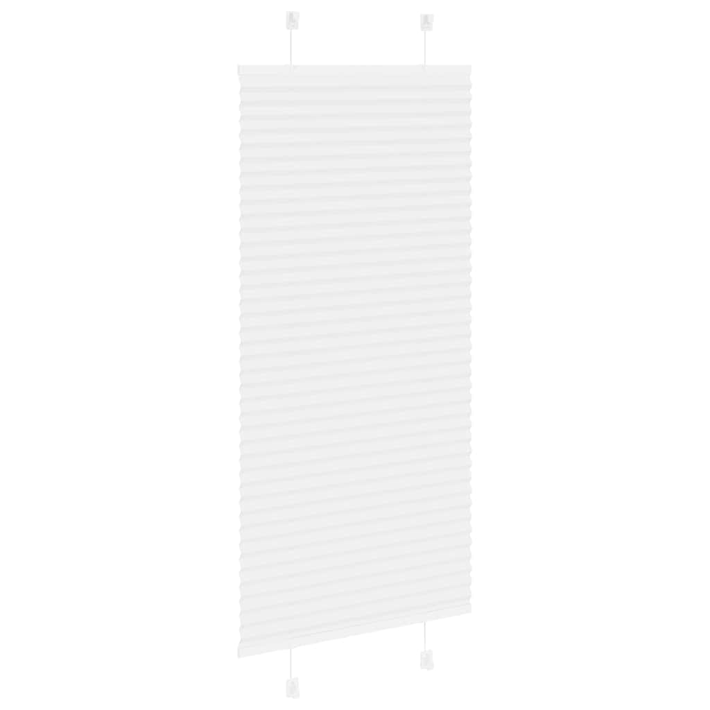 Plisségardin Hvid 55x100 cm Stofbredde 54,4 cm Polyester