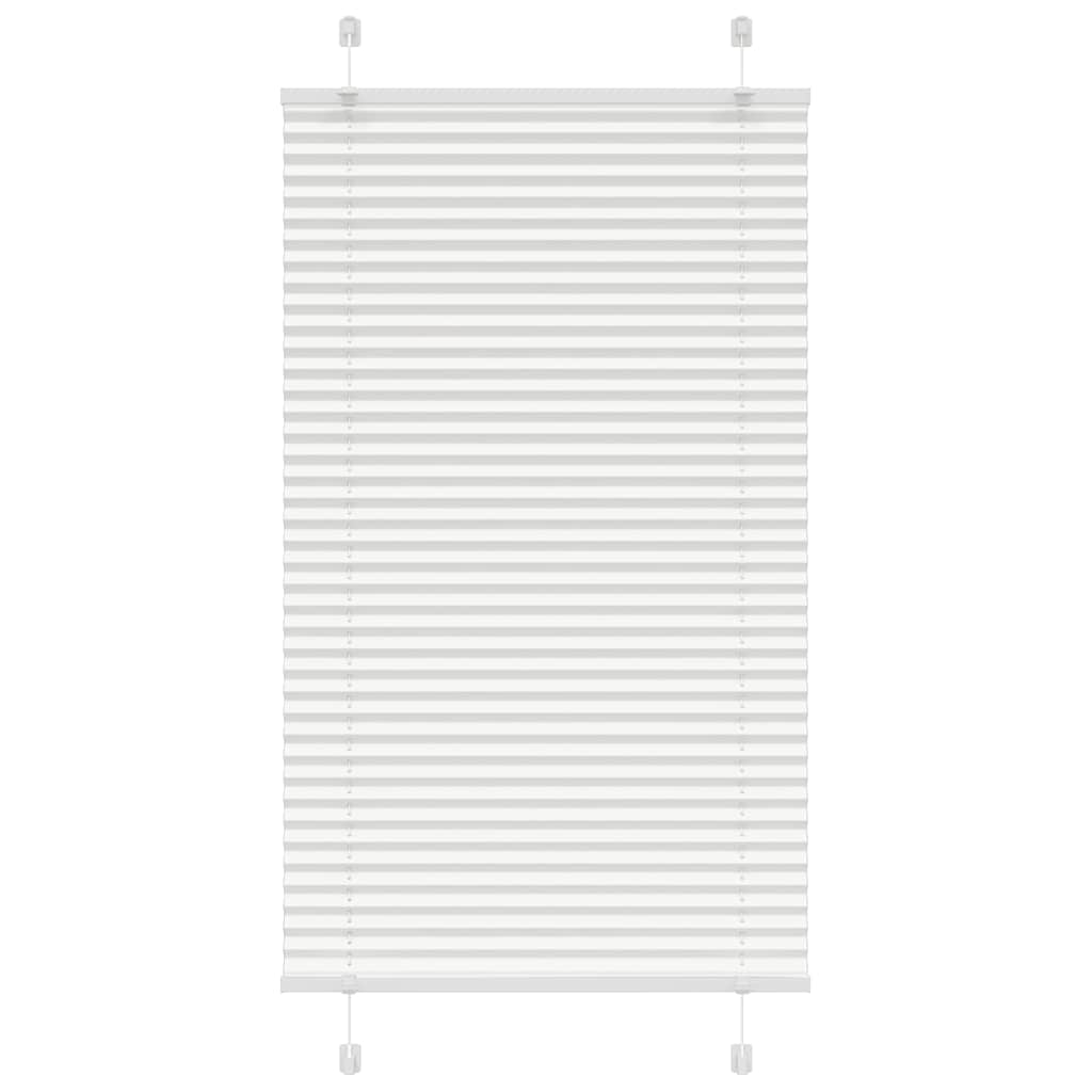 Plisségardin Hvid 70x100 cm Stofbredde 69,4 cm Polyester