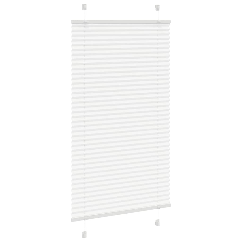 Plisségardin Hvid 70x100 cm Stofbredde 69,4 cm Polyester