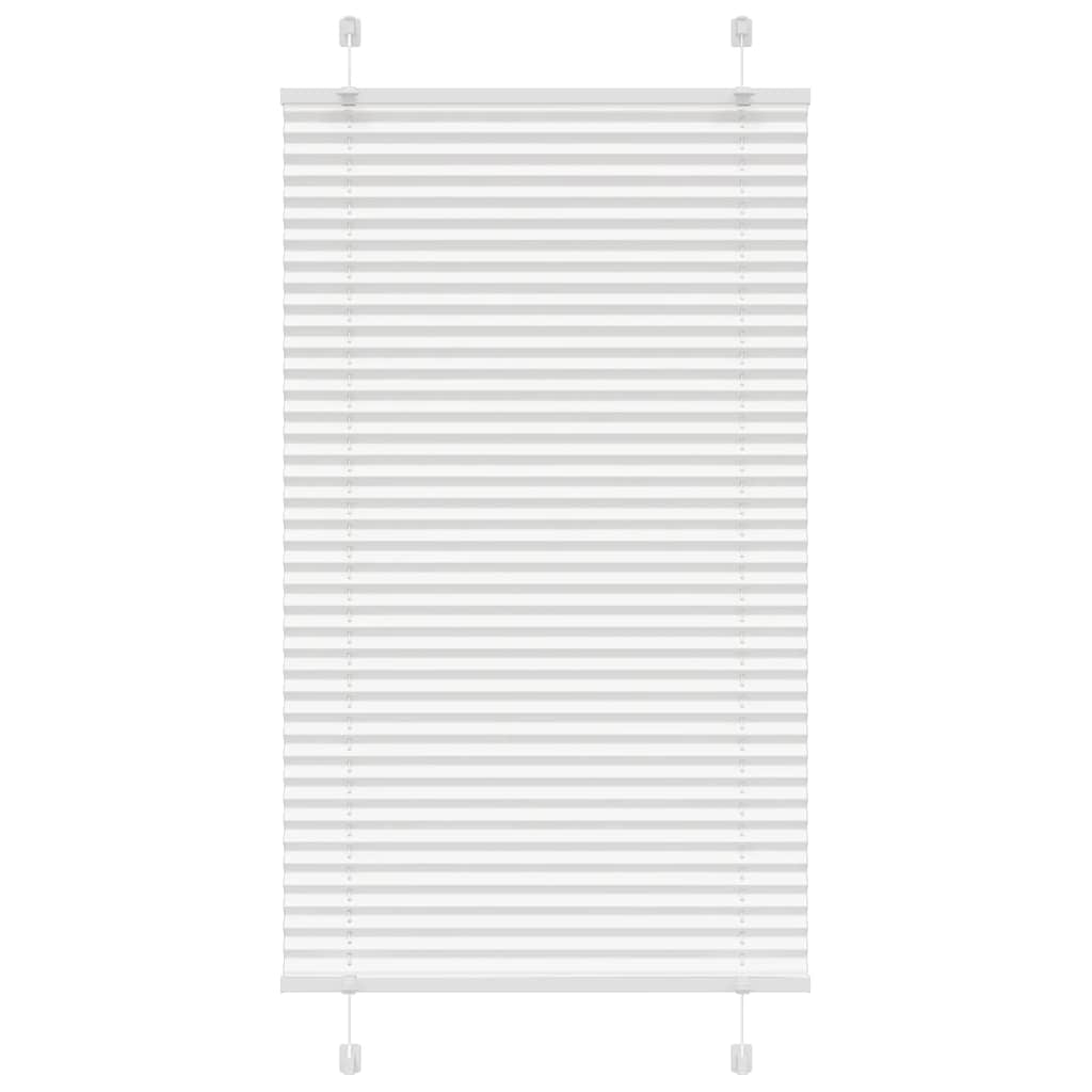 Plisségardin Hvid 80x100 cm Stofbredde 79,4 cm Polyester