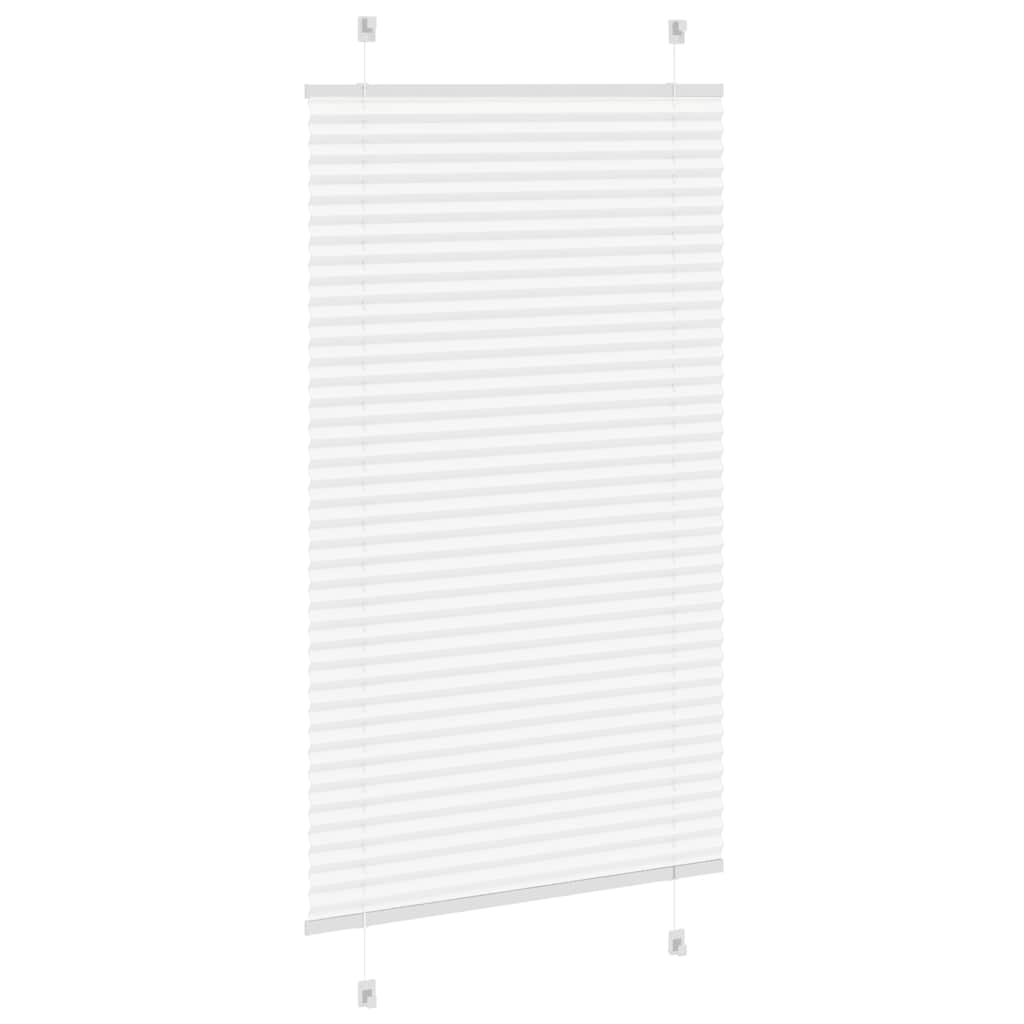 Plisségardin Hvid 80x100 cm Stofbredde 79,4 cm Polyester