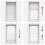 Plisségardin Hvid 80x100 cm Stofbredde 79,4 cm Polyester
