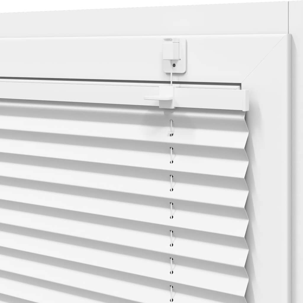 Plisségardin Hvid 80x100 cm Stofbredde 79,4 cm Polyester