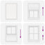 Plisségardin Hvid 90x100 cm Stofbredde 89,4 cm Polyester