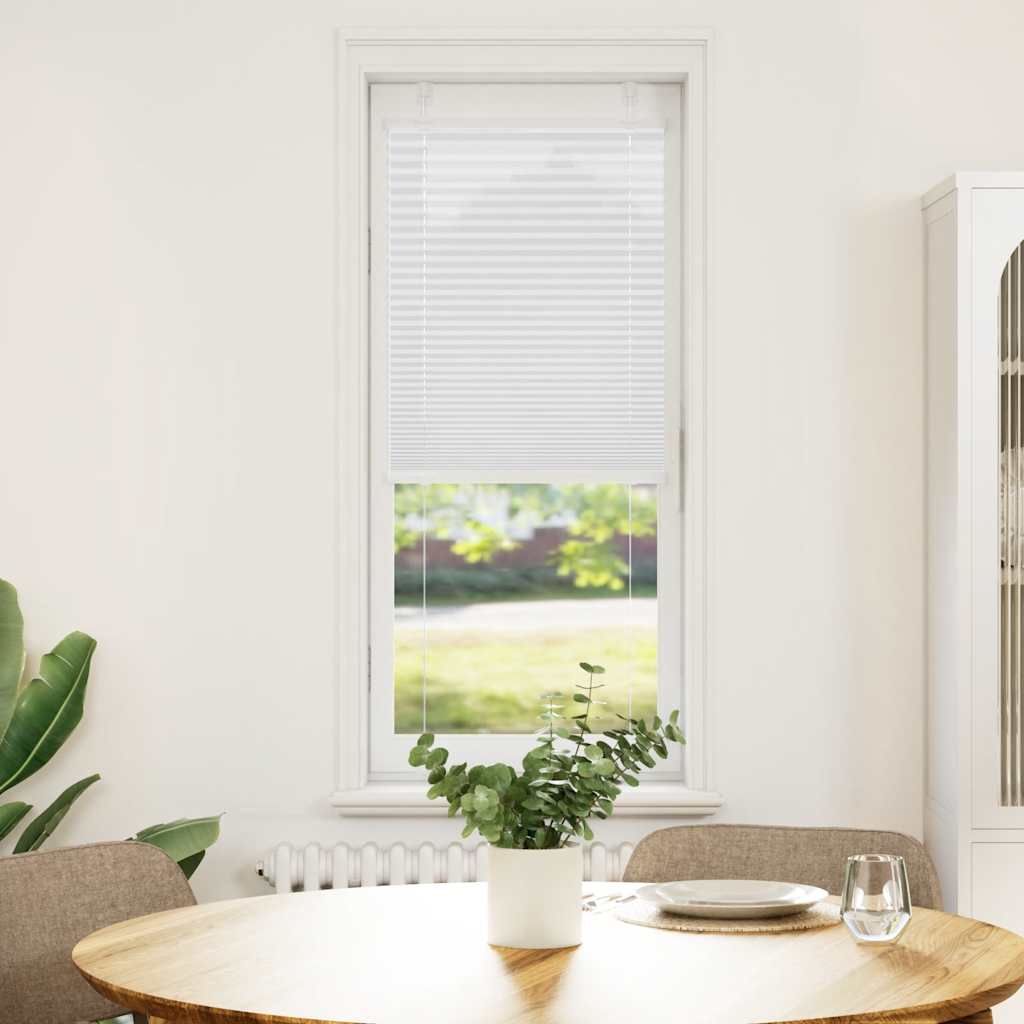 Plisségardin Hvid 40x150 cm Stofbredde 39,4 cm Polyester