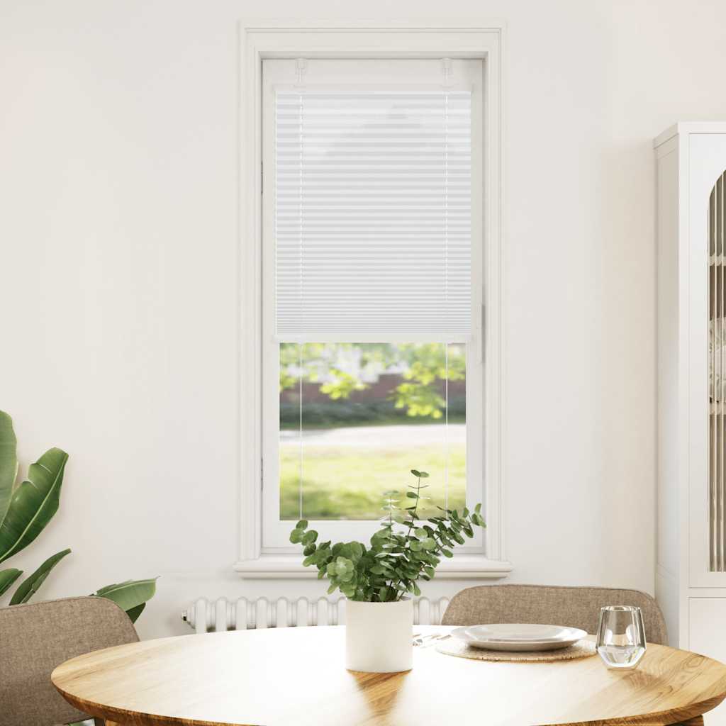 Plisségardin Hvid 45x150 cm Stofbredde 44,4 cm Polyester