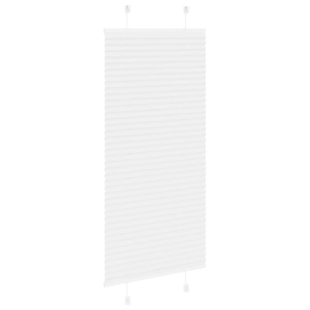 Plisségardin Hvid 55x150 cm Stofbredde 54,4 cm Polyester