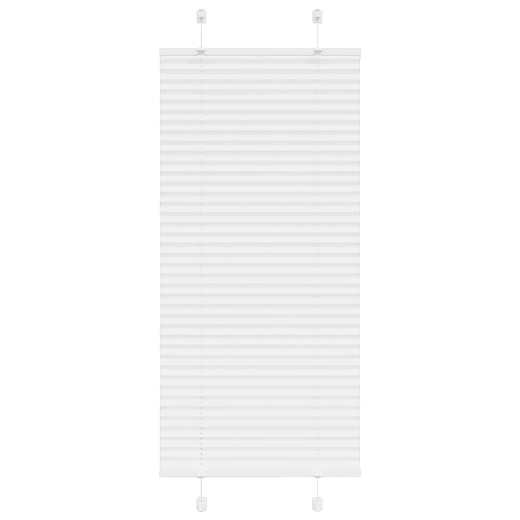 Plisségardin Hvid 60x150 cm Stofbredde 59,4 cm Polyester