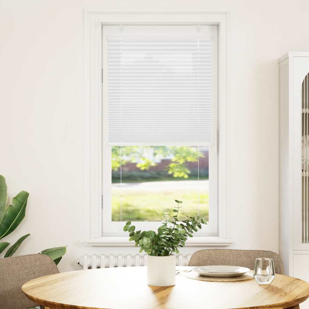 Plisségardin Hvid 60x150 cm Stofbredde 59,4 cm Polyester