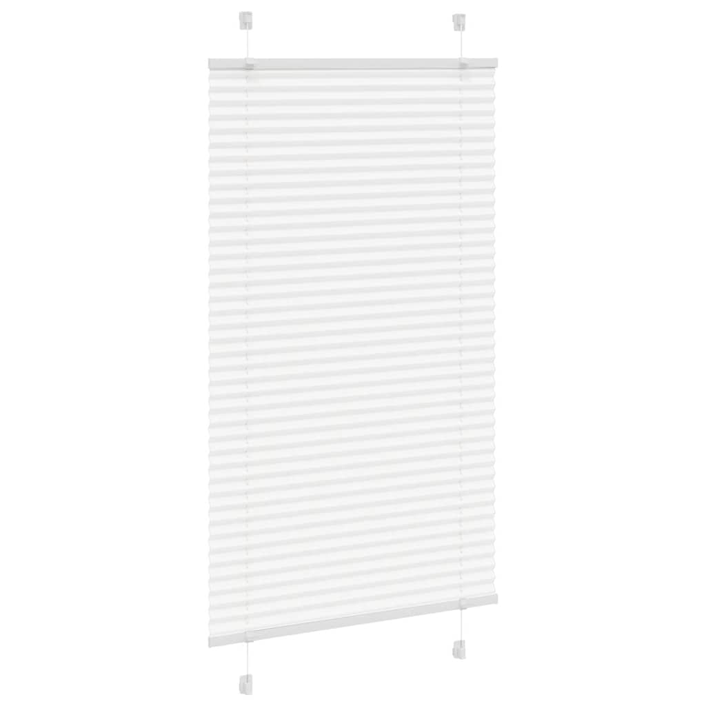 Plisségardin Hvid 70x150 cm Stofbredde 69,4 cm Polyester