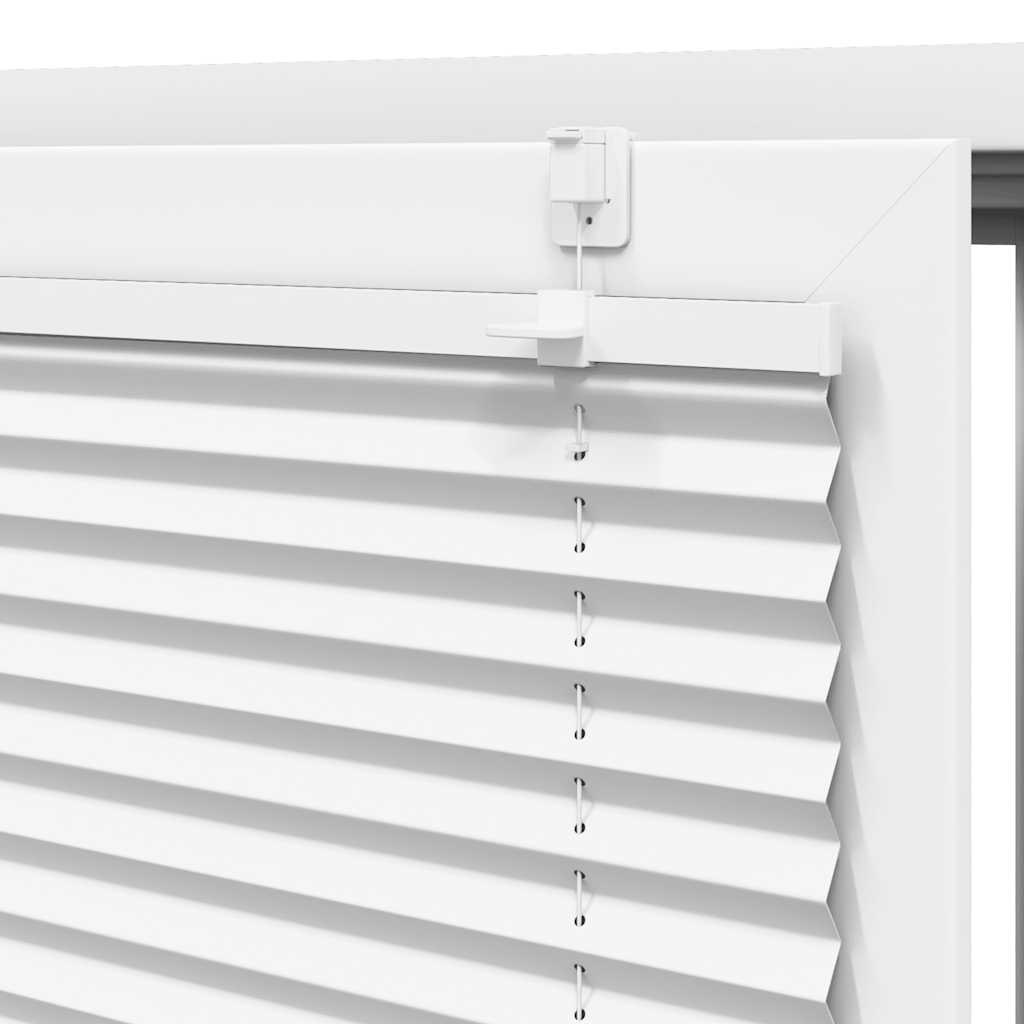 Plisségardin Hvid 70x150 cm Stofbredde 69,4 cm Polyester