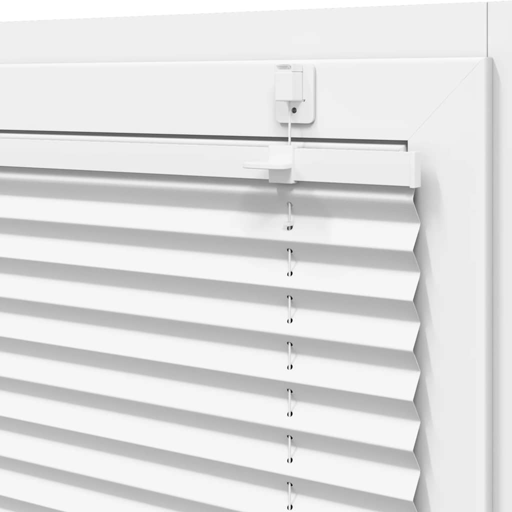 Plisségardin Hvid 70x150 cm Stofbredde 69,4 cm Polyester