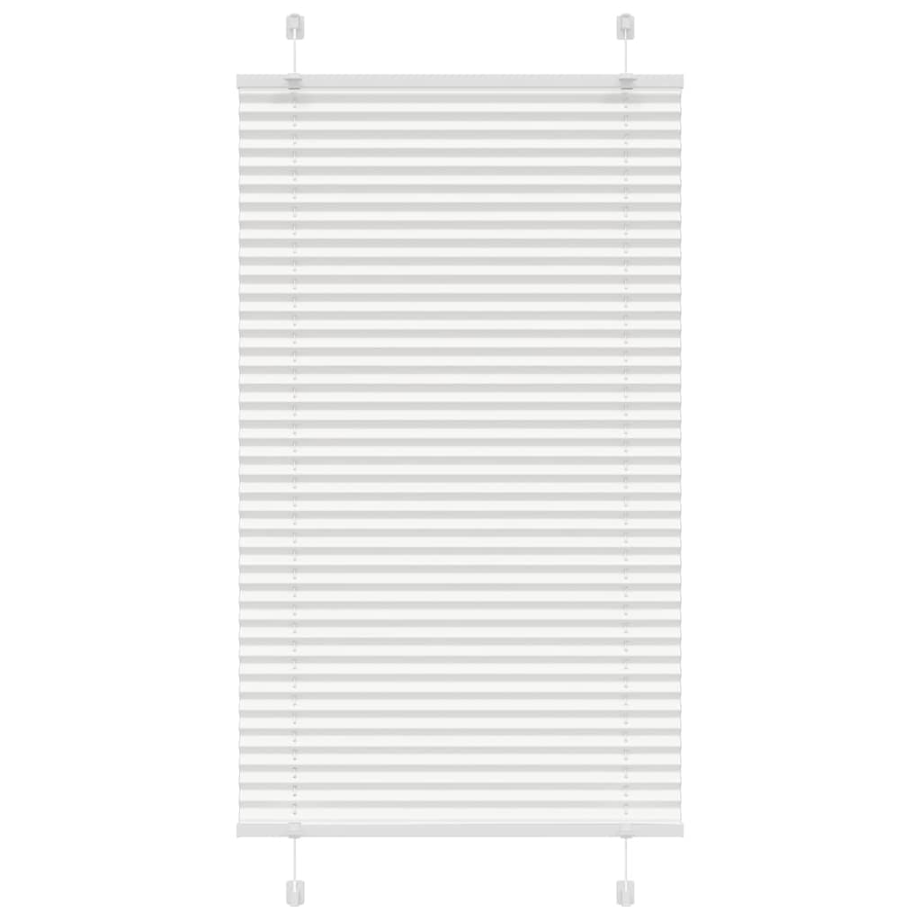 Plisségardin Hvid 75x150 cm Stofbredde 74,4 cm Polyester