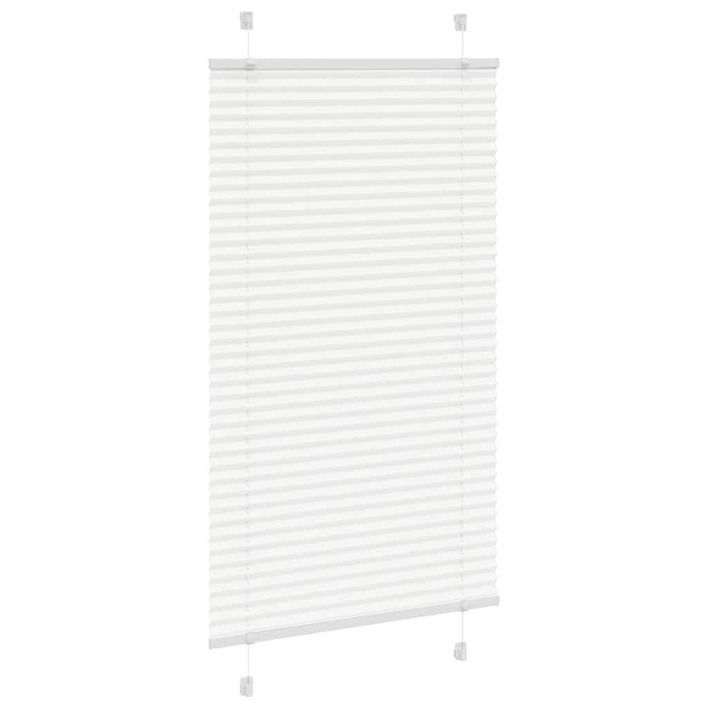 Plisségardin Hvid 80x150 cm Stofbredde 79,4 cm Polyester