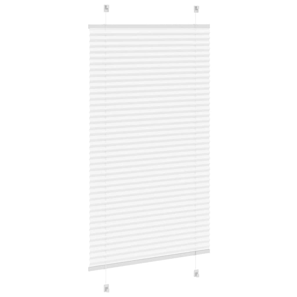 Plisségardin Hvid 80x150 cm Stofbredde 79,4 cm Polyester