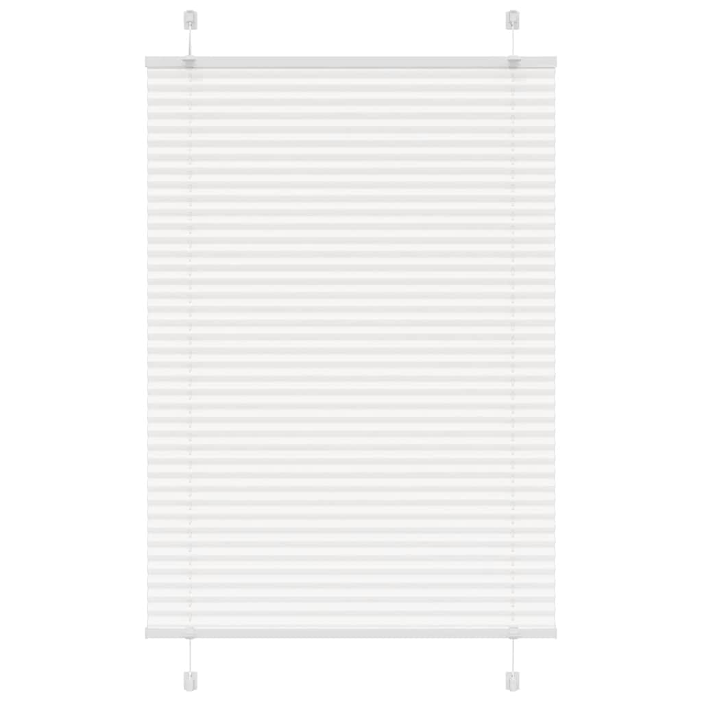 Plisségardin Hvid 100x150 cm Stofbredde 99,4 cm Polyester