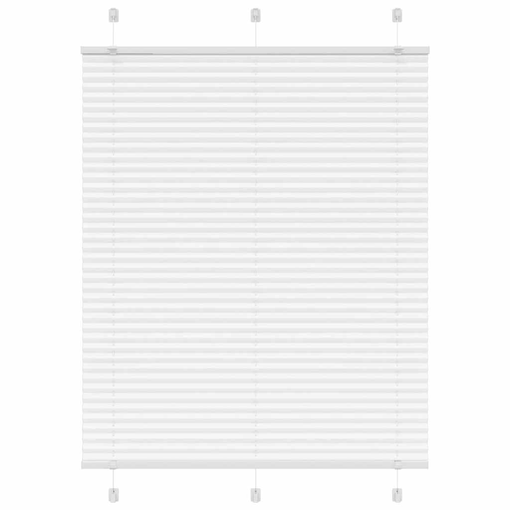 Plisségardin Hvid 110x150 cm Stofbredde 109,4 cm Polyester