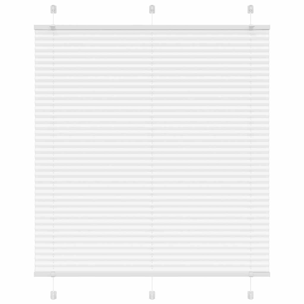 Plisségardin Hvid 120x150 cm Stofbredde 119,4 cm Polyester