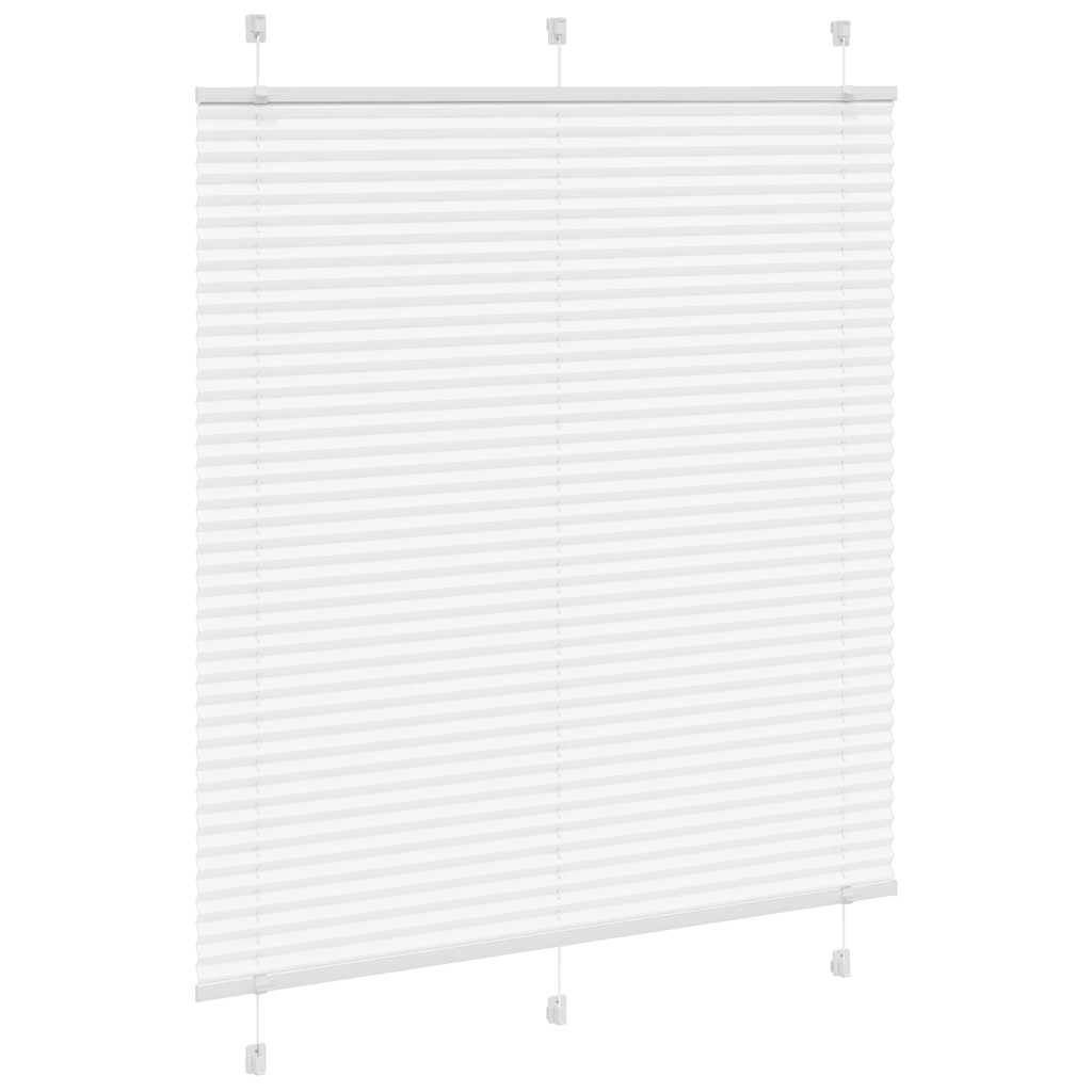 Plisségardin Hvid 120x150 cm Stofbredde 119,4 cm Polyester