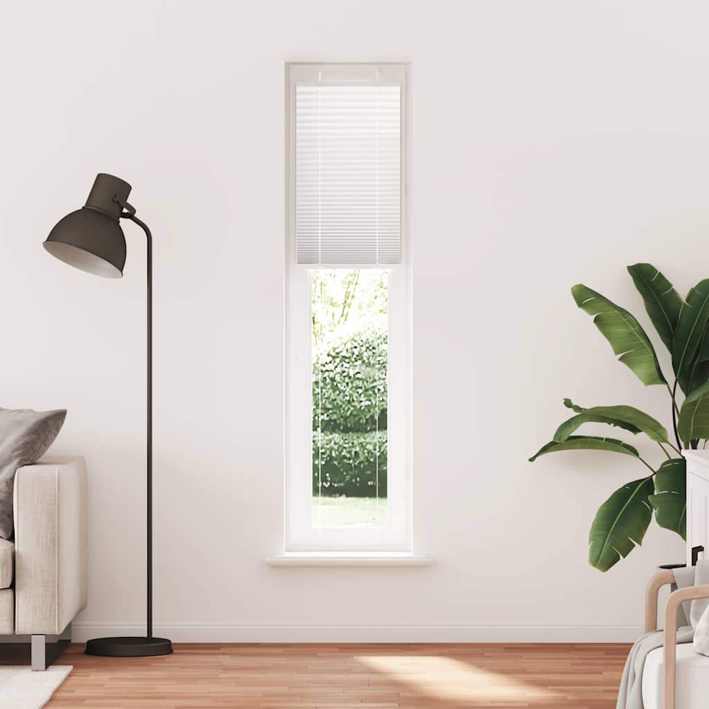 Plisségardin Hvid 50x200 cm Stofbredde 49,4 cm Polyester