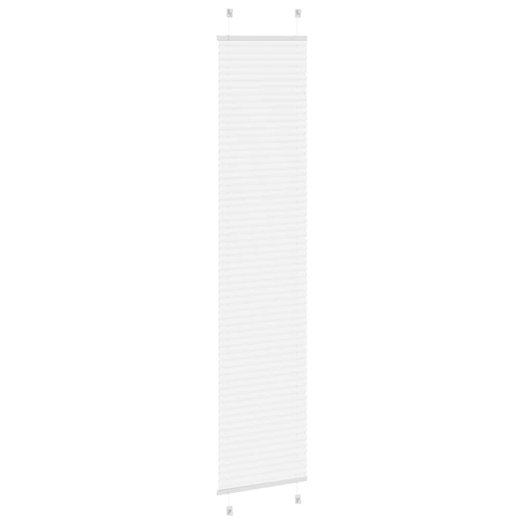 Plisségardin Hvid 50x200 cm Stofbredde 49,4 cm Polyester